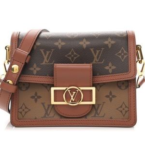 Louis Vuitton Reverse Monogram Dauphine Mini Leather Bag